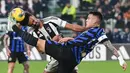 Hingga akhir pertandingan, keunggulan 1-0 Juventus atas Inter Milan tidak berubah. (Isabella BONOTTO/AFP)