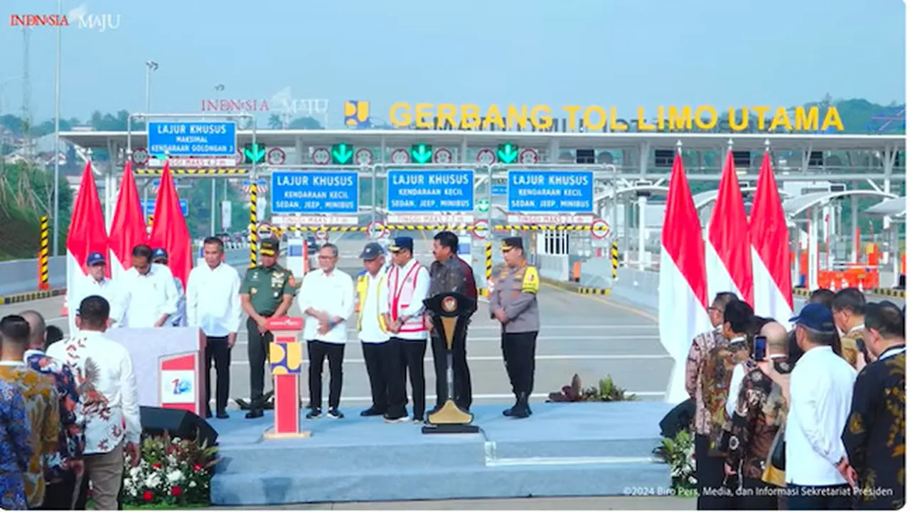 Presiden Jokowi Resmikan Jalan Tol Pamulang-Cinere-Raya Bogor