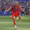 Erling Haaland merayakan golnya saat membawa Norwegia mencukur Irak di laga pertama Piala Dunia 2026 (AFP)