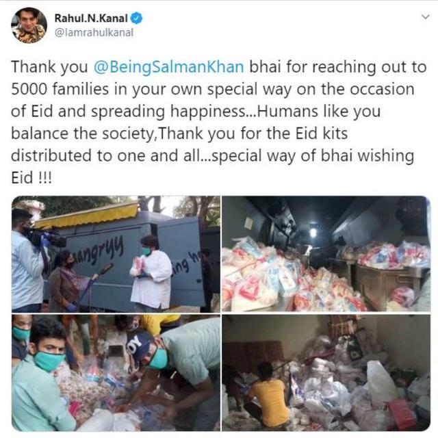 Salman Khan Sumbangkan Bahan Makanan untuk 5000 Keluarga Saat Lebaran