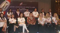 Nagaswara memperkenalkan Roket's Label kepada publik. (KBBI)