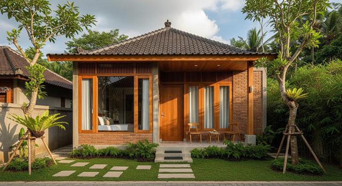 7 Desain Rumah Desa Nuansa Japandi Pakai Kayu dan Bata Ekspos, Lagi Tren di 2026