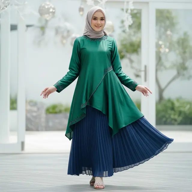 9 Set Rok dan Tunik Lebaran 2026, Tampil Anggun dan Modis di Hari Raya