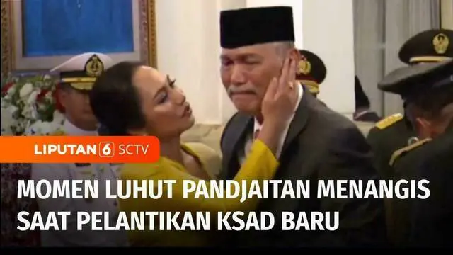 Presiden Joko Widodo resmi melantik Letjen TNI Maruli Simanjuntak sebagai Kepala Staf TNI AD. Dalam acara ini nampak Menko Marves Luhut Binsar Pandjaitan yang hadir dan terharu melihat menantunya dilantik.