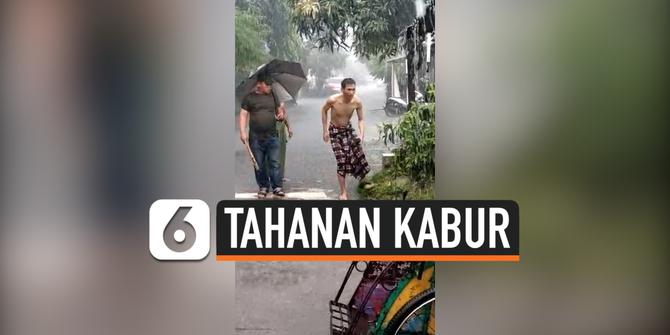 VIDEO: Belasan Tahanan Polsek Bekasi Kota Melarikan Diri