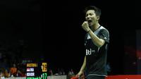 Tunggal putra Indonesia Ihsan Maulana Mustofa lolos ke final Thailand Open Grand Prix Gold 2015. (Liputan6.com/Humas PP PBSI)