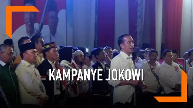 Joko Widodo melanjutkan kampanye di Kalimantan Tengah. Di depan pendukungnya Jokowi menargetkan 70 persen suara pasangan 01 akan di raih di Kalteng.