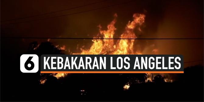 VIDEO: Kebakaran Besar di Los Angeles, Ratusan Rumah Dievakuasi