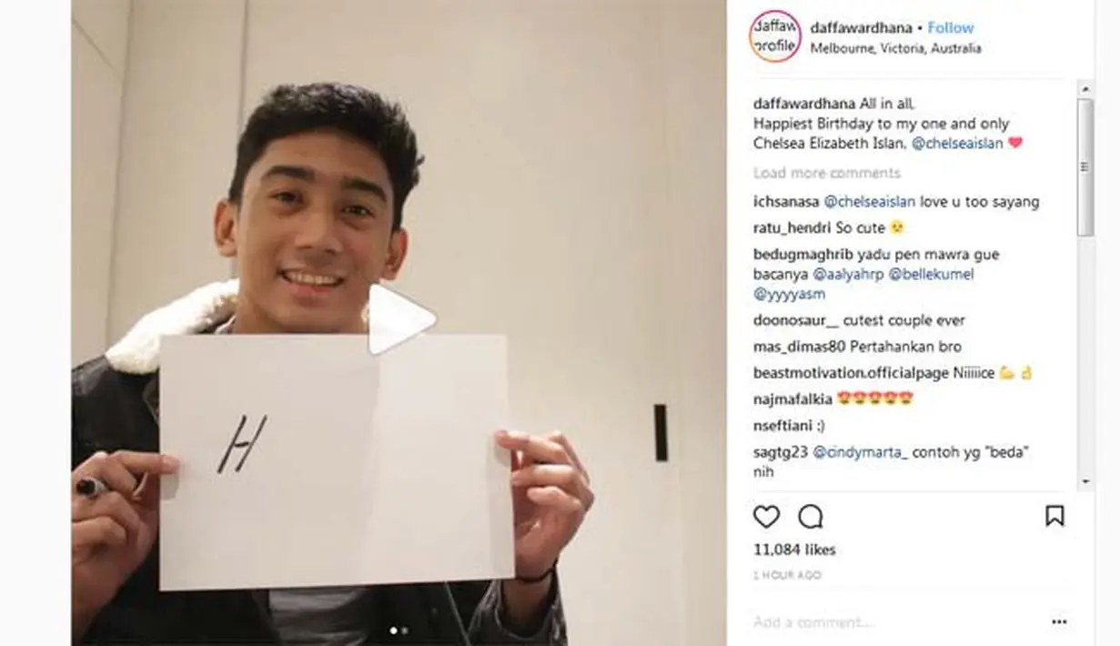 (Instagram/daffawardhana)