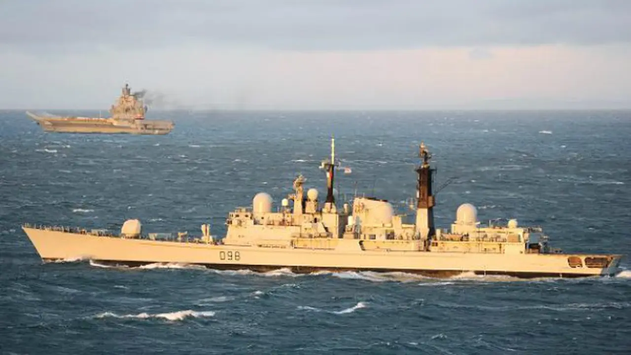 Russian fleet across English channel