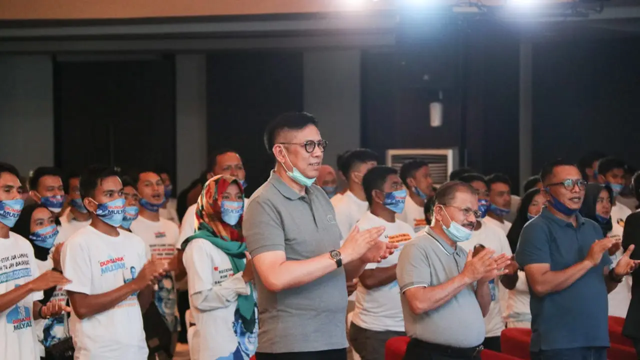 Mulyadi dan Ali Mukhni kompak hadir dalam acara deklarasi Relawan Dunsanak Mulyadi-Ali Mukhni.