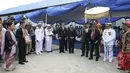 Menteri Pertahanan Ryamizard Ryacudu saat meresmikan KRI Raden Eddy Martadinata 331 di Kompleks Satuan I Koarmabar Pondok Dayung, Tanjung Priok, Jakarta, Jumat (7/4). (Liputan6.com)