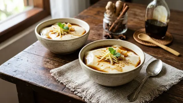 Ilustrasi Resep Ginger Milk Pudding/AI Generated