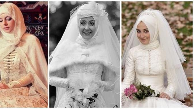 Wah Cantiknya Berbagai Model Wedding Hijab Dari Luar Negeri Beauty Fimela Com