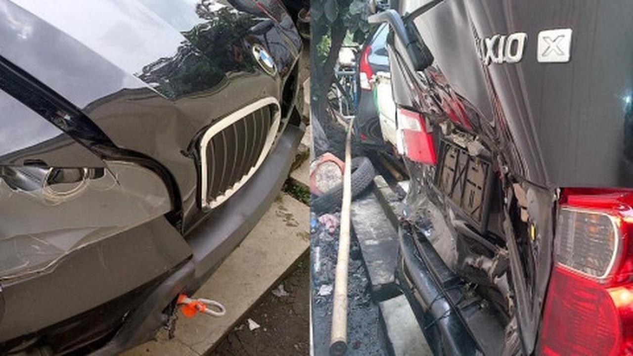 Jarak 100 meter di belakang BMW X5