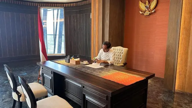 Ruang Kantor Jokowi di IKN. [@jokowi]