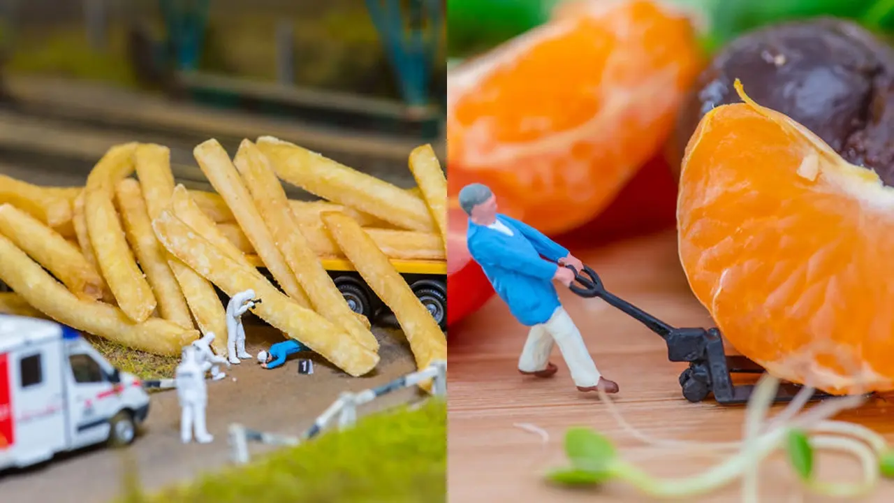 Diorama Berbahan Makanan