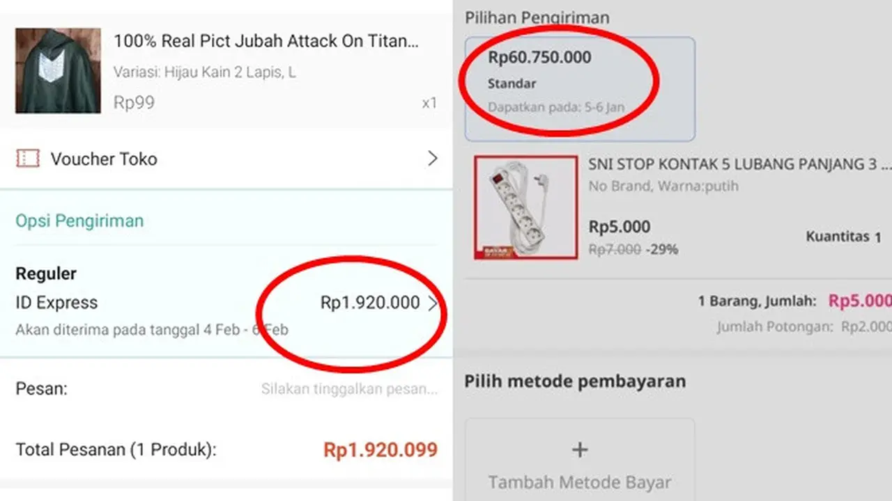 6 Biaya Ongkos Kirim Toko Online Ini Lebih Mahal dari Produknya, Bikin Kaget