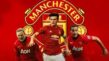 Manchester United - Wayne Rooney, Harry Maguire, Rio Ferdinand (Bola.com/Adreanus Titus)