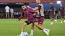 <p>Sementara itu, laga ini menjadi penampilan ketujuh Sevilla di ajang Piala Super Eropa, menyamai catatan AC Milan. (Louisa GOULIAMAKI / AFP)</p>