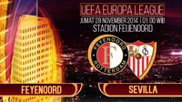 Feyenoord vs Sevilla (Liputan6.com/Sangaji)