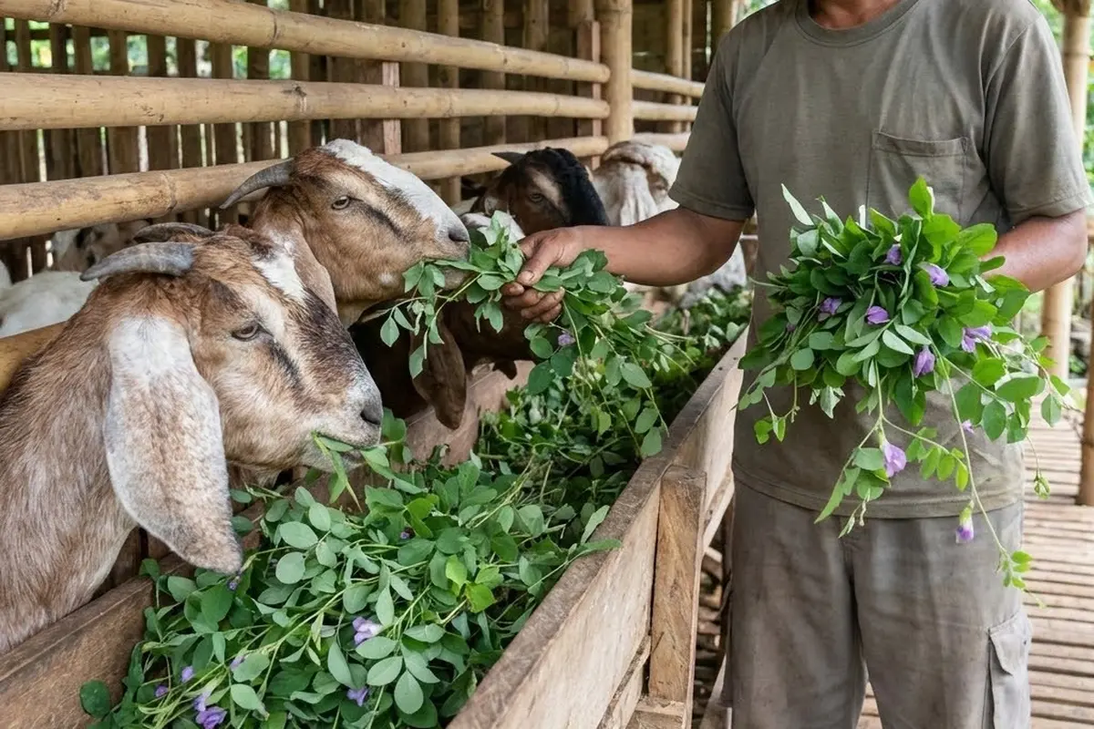 Pakan Hijauan Paling Kaya Protein untuk Kambing