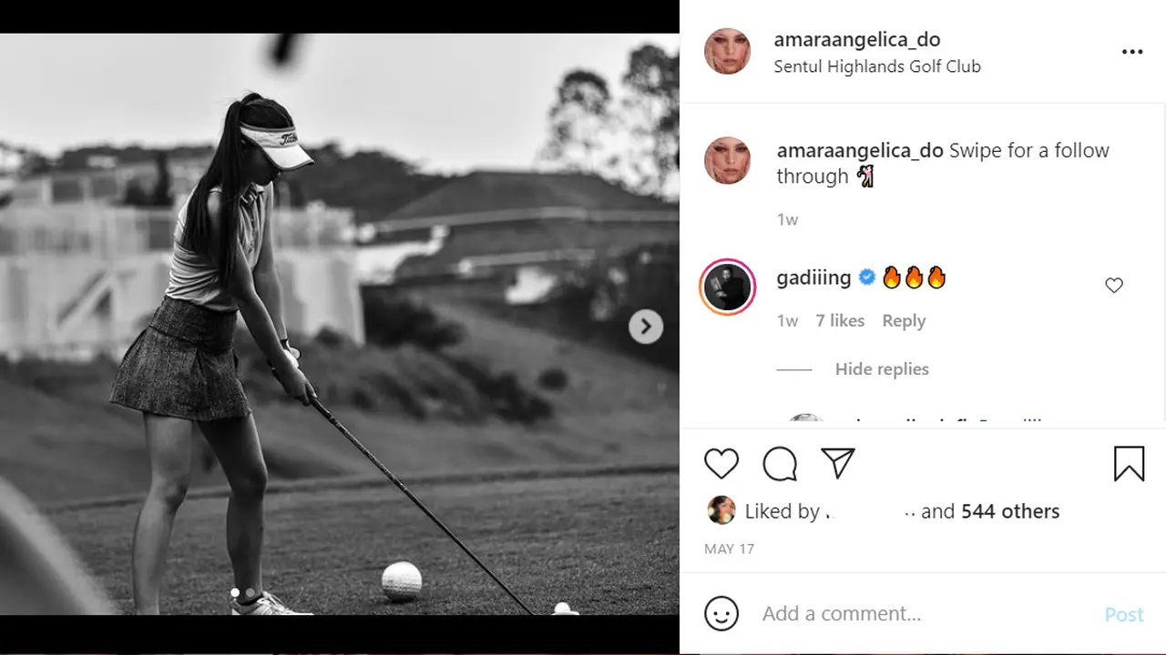 6 Potret Amara Angelica, Cewek yang Digosipkan Dekat dengan Gading Marten