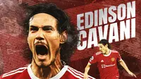 Manchester United - Ilustrasi Edinson Cavani (Bola.com/Lamya Dinata/Adreanus Titus)