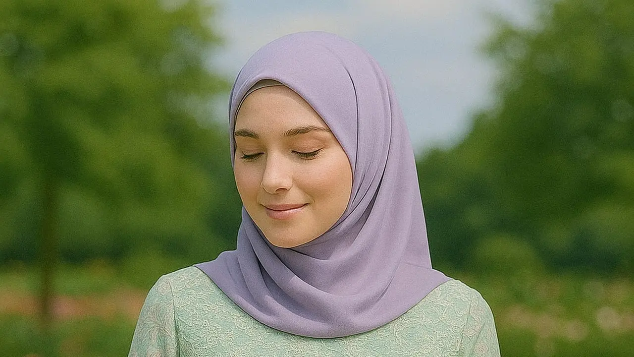 Inspirasi Gamis Batik Warna Pastel