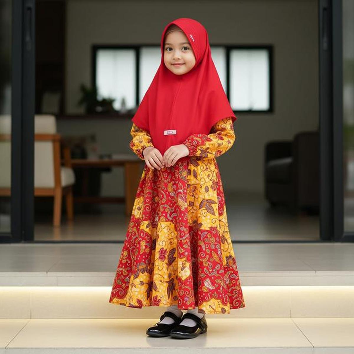 8 Model Gamis Batik Anak Perempuan Lengan Panjang, Nyaman untuk Berbagai Acara