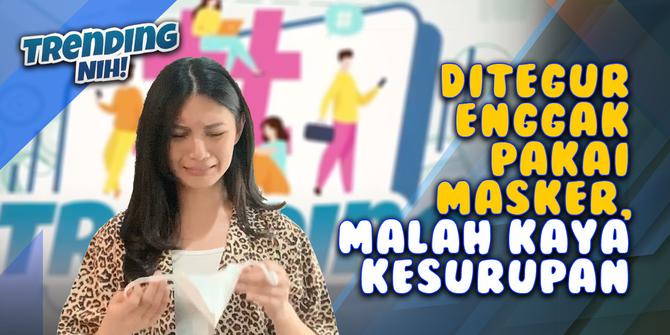 VIDEO: Trending Nih! Wanita Nangis Histeris ditegur Petugas karena Enggak Pakai Masker