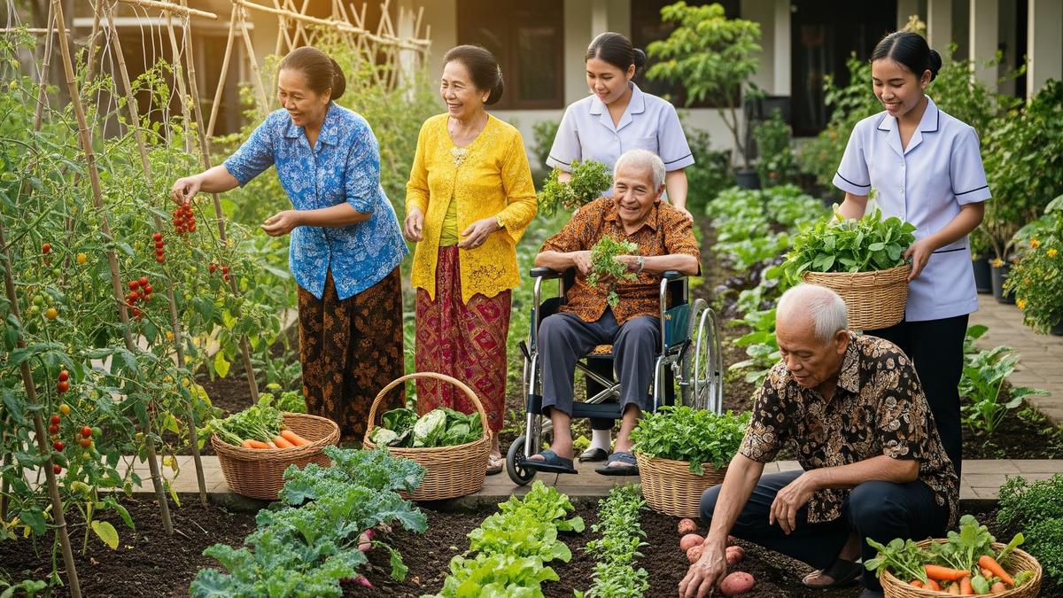 7 Ide Kebun Sayur di Panti Jompo, Panen untuk Berbagi dan Pemberdayaan Lansia