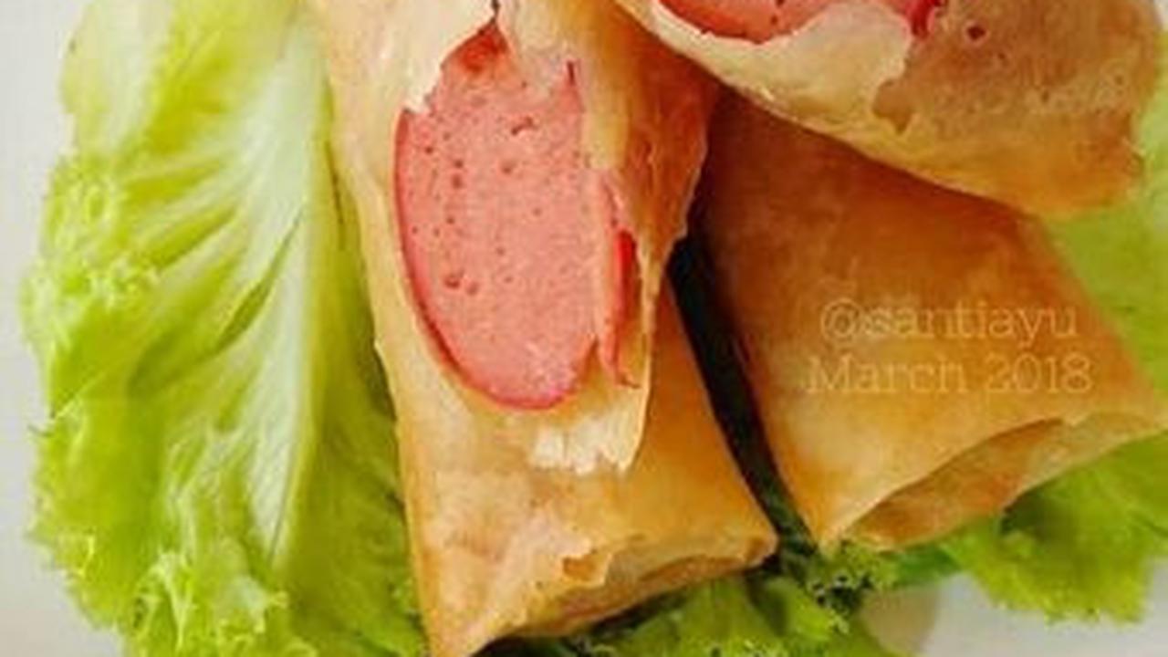 Resep Olahan Kulit Lumpia: Lumpia Sosis Keju<br>