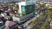 Wapres Resmikan Landmark BSI Aceh, Gedung Tertinggi di Banda Aceh Pertama Berkonsep Green Building Sertifikasi Gold/Istimewa.