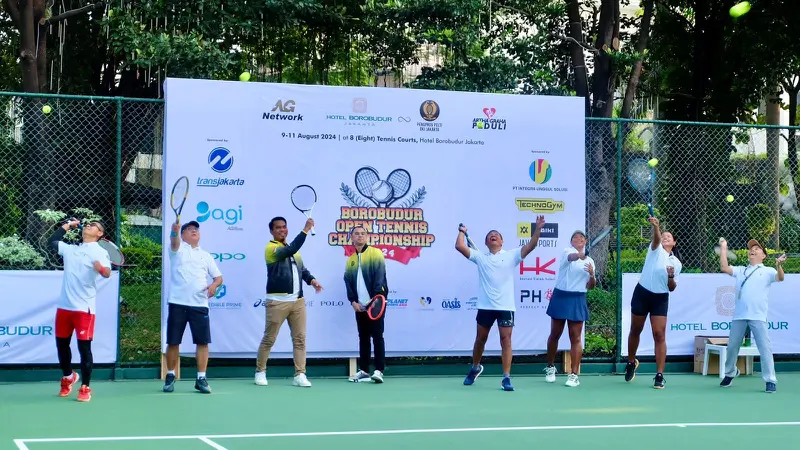 Raffi Ahmad Buka Borobudur Open Tennis Championship 2024