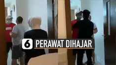 Jagat maya dihebohkan dengan video keributan di sebuah kamar rumah sakit.