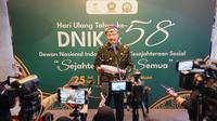 Menteri Sosial Saifullah Yusuf (Gus Ipul) dalam konferensi pers di Gedung Aneka Bhakti Jakarta, Jumat (25/7/2025). (Foto: Humas Kemensos).