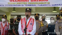 Menhub Budi Karya meninjau layanan di Bandara Juanda, Surabaya (dok: Kemenhub)