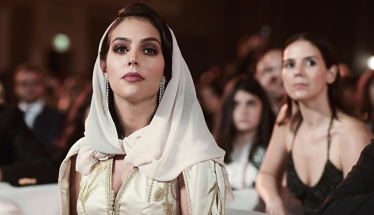 Georgina Rodriguez saat menghadiri Dubai Globe Soccer Awards di Dubai pada Januari 2019. (AFP/Fabio Ferrari)