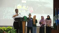 Menteri Pertanian (Mentan) Andi Amran Sulaiman memberikan Kuliah Umum Industri Pertanian era 4.0 kepada ribuan mahasiswa UIN Alauddin Makassar, Kamis (19/9).