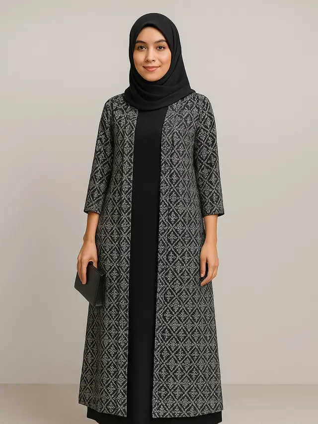 Model Batik Kutu Baru Hijab dengan Desain Anggun dan Sopan (Foto: ChatGPT)