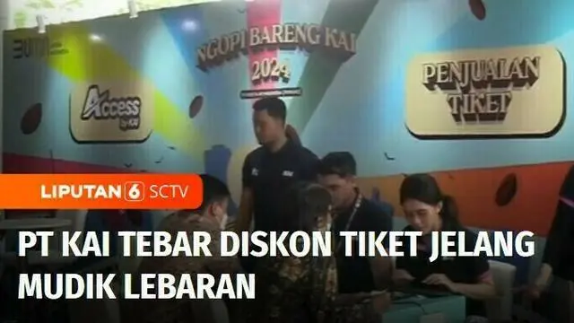 Tarif diskon 20 persen untuk pembelian tiket kereta api jarak jauh komersial termasuk kereta mudik lebaran yang dibuka PT KAI, pada hari ini langsung diserbu para pemburu tiket. Para pelanggan dapat membeli secara langsung kereta tarif diskon untuk k...