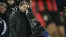 Ekspresi pelatih Chelsea, Antonio Conte saat timnya kalah dari Bournemouth pada lanjutan Premier League di Stamford Bridge, London, (31/1/2018). Chelsea kalah 0-3. (AP/Tim Ireland)