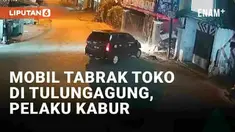 Insiden kecelakaan tunggal terjadi di Pasar Bendilwungu, Sumbergempol, Tulungagung, Jawa Timur pada Minggu (28/4/2024) dini hari. Sebuah mobil menabrak hingga masuk ke toko di persimpangan jalan. Usai menabrak, mobil pelaku mundur dan kabur dari loka...