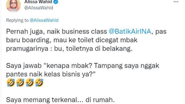 Pengalaman Unik Putri Gus Dur Naik Pesawat, Ditegur Pramugari dan Protes Penyerobot Antrean