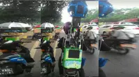 Foto pengambilan gambar Google Street View dengan motor. (Foto: Facebook Jasuma Putra)