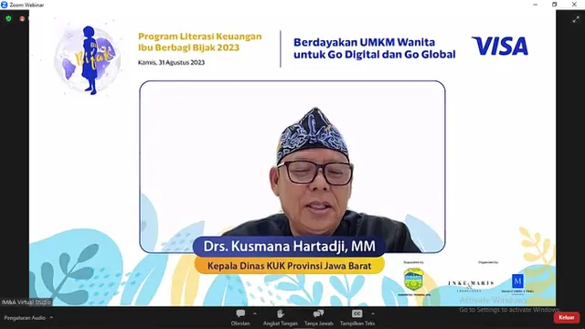 Sambutan Gubernur Jawa Barat yang diwakilkan oleh Kepala Dinas KUK Jawa Barat