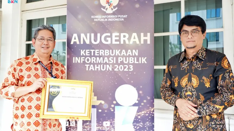 BKN Raih Predikat Badan Publik Informatif di Ajang Keterbukaan Informasi Publik 2023