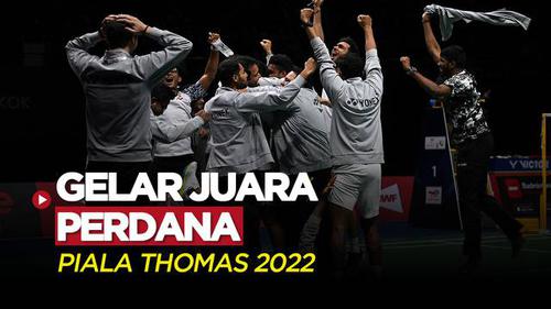 VIDEO: India Raih Gelar Juara Piala Thomas 2022 Usai Kalahkan Indonesia di Partai Final