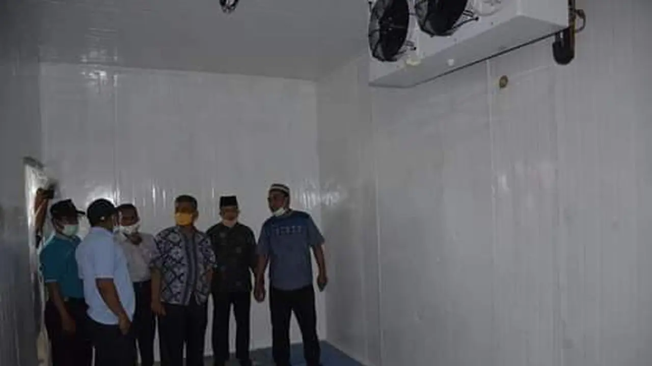 Pemko Padang mengunjungi tempat pembekuan ikan di Pasie Nan Tigo.
